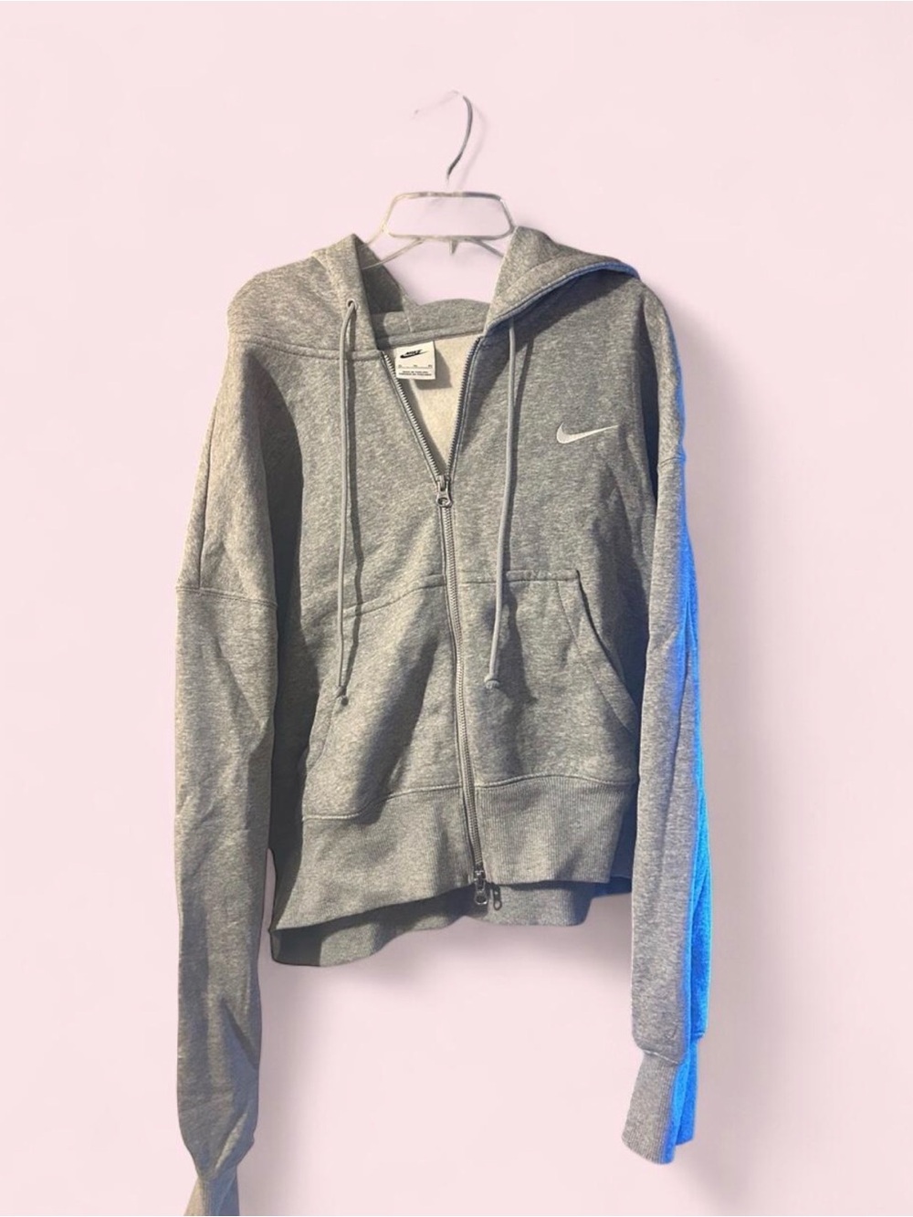 Nike Women’s Gray Full-Zip Hooded Jacket